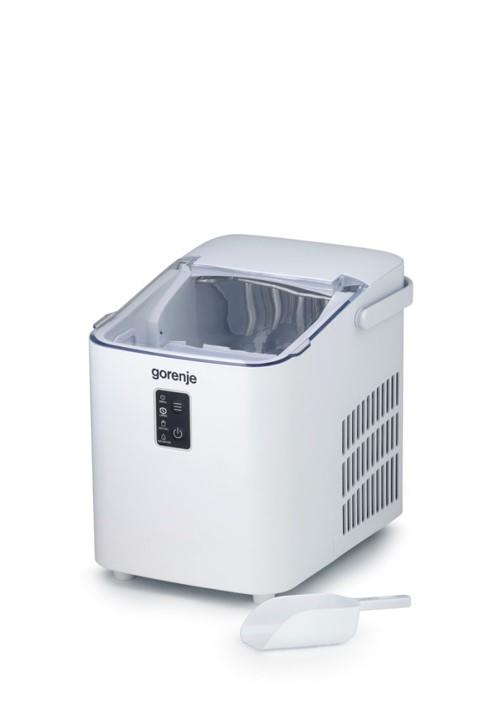 Льодогенератор побутовий Gorenje, 12кг/добу, 1 л, дисплей, білий
