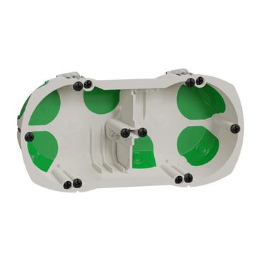 Монтажна коробка 2-місна Schneider Electric, Multifix Air 67x40 мм