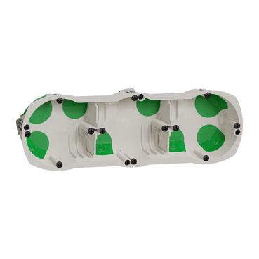 Монтажна коробка 3-х місна Schneider Electric, Multifix Air 67x40 мм