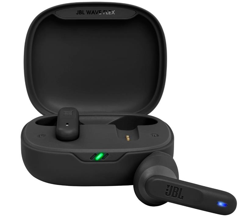 Навушники TWS JBL Wave Flex BT 5.2, IP54, Mic, Чорний
