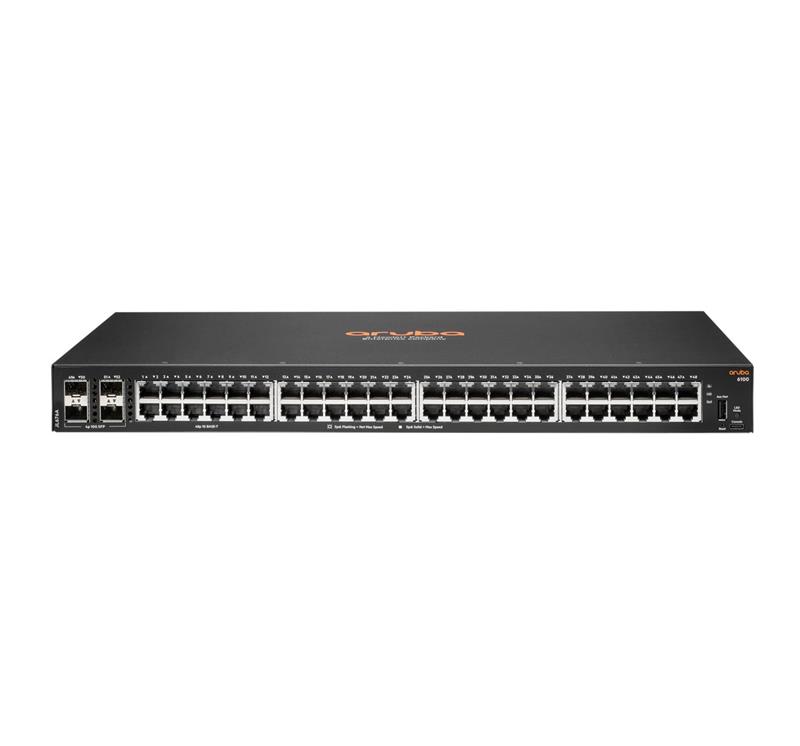 Комутатор HPE Aruba 6100, 48xGE, 4xSFP+ ports, LT Warranty
