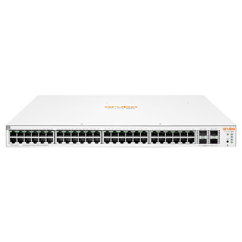 Комутатор HPE Aruba Instant On 1930 48xGE, 4xSFP+ ports, PoE Class 4 370W, LT Warranty