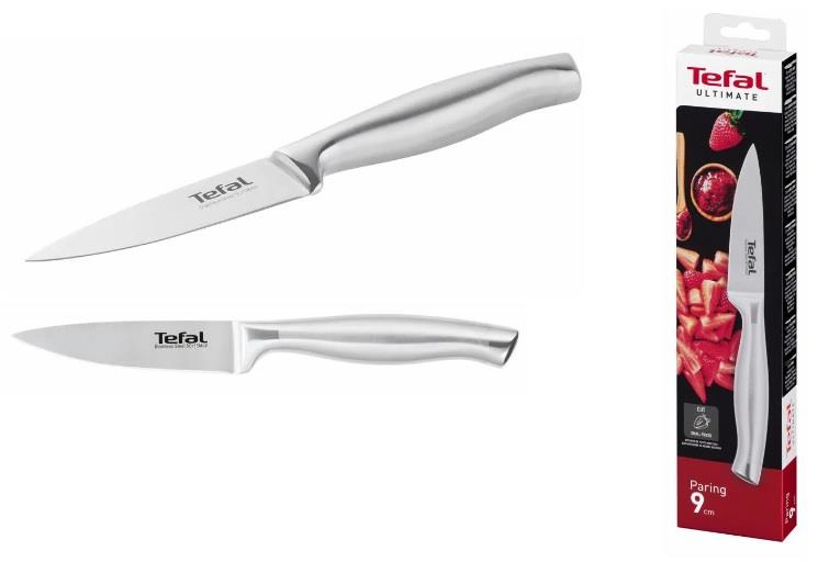 Кухонний ніж для овочів Tefal Ultimate, 9см, нержавіюча сталь
