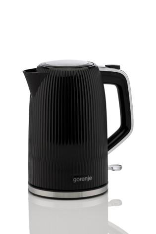 Електрочайник Gorenje 1.7л, Strix-контроль, чорний матовий