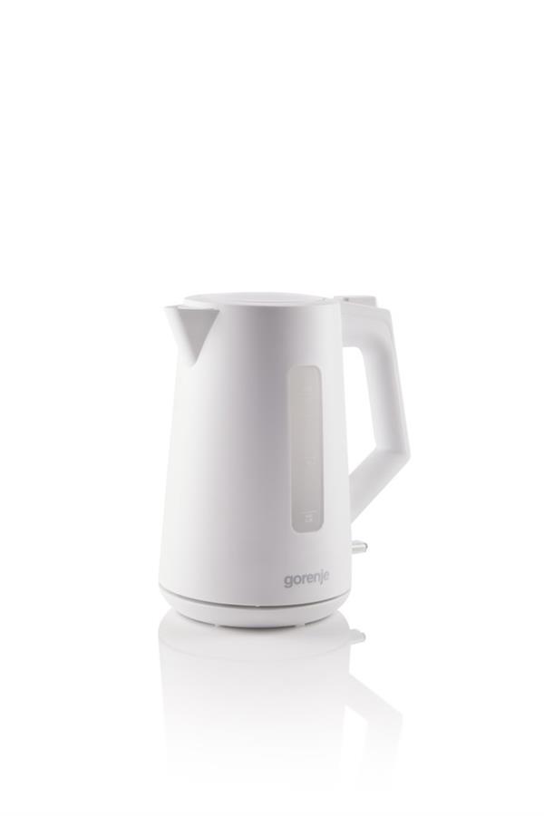 Електрочайник Gorenje 1.7л, Strix контроль, білий матовий