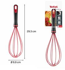 Вінчик Tefal Ingenio, пластик, силікон, чорно-червоний