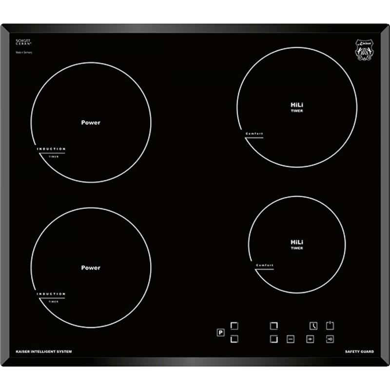 Варочная поверхность индукционная Kaiser KCT6722Fi- Шx60см./4 зоны нагрева/сенсор/чёрный