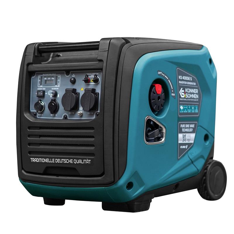 Генератор бензиновий інверторний Konner&Sohnen KS 4000iE S, 230В, 4.0кВт, електростартер, 40кг
