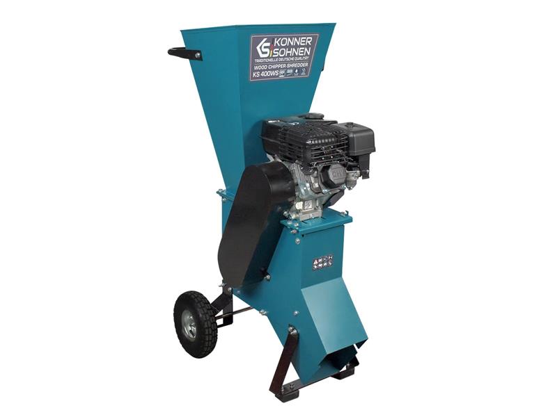 Подрібнювач садовий бензиновий Konner&Sohnen KS 400WS 6.5кс ручний запуск 2 ножі 2400об/хв 70кг