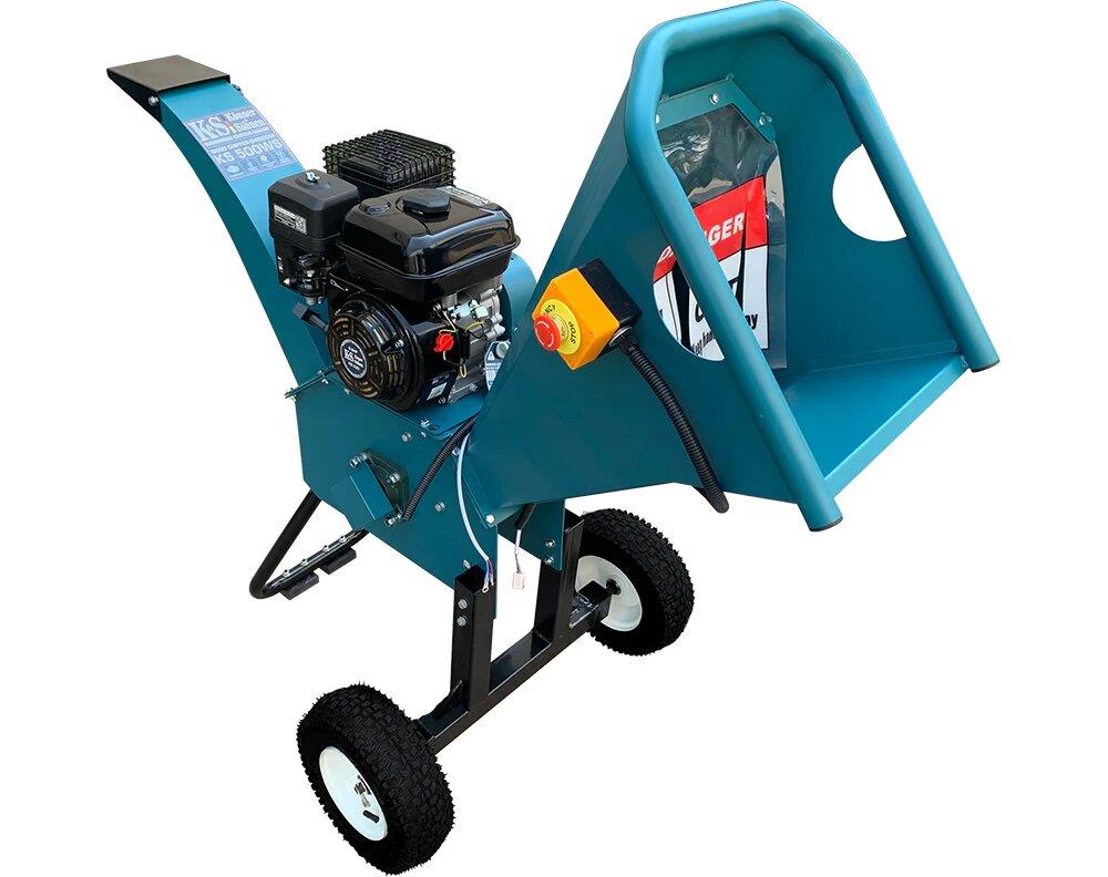 Подрібнювач садовий бензиновий Konner&Sohnen KS 500W 6.5кс ручний запуск 2 ножі 3000об/хв 95кг