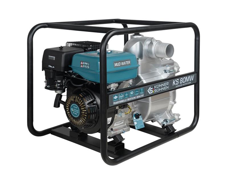 Мотопомпа бензинова Konner&Sohnen KS 80MW 1000л/хв 9.0к.с 60кг