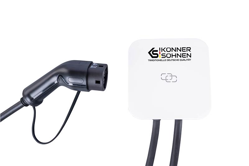 Станція заряджання електромобілів Konner&Sohnen KS P16/3, 3 фази, 400В, 16А, 11кВт, Type 2, IP65, 6кг