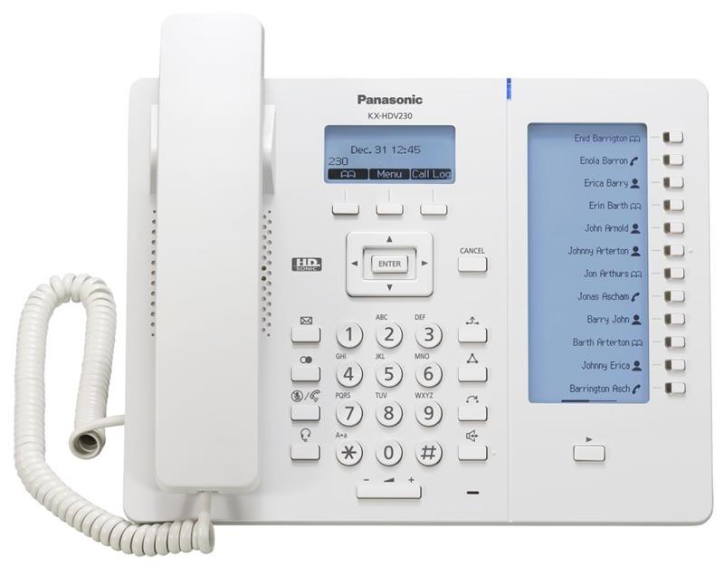 Проводной IP-телефон Panasonic KX-HDV230RU White