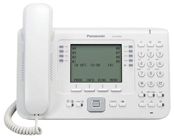 Проводной IP-телефон Panasonic KX-NT560RU White для АТС Panasonic KX-TDE/NCP/NS