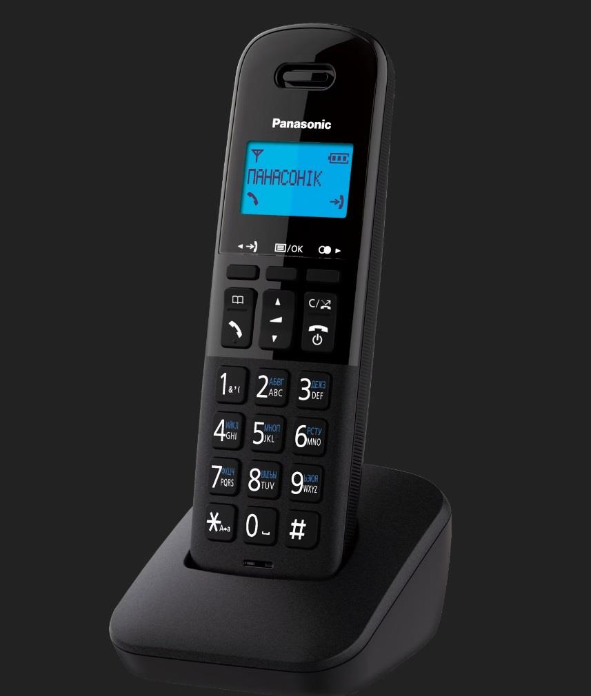 Радіотелефон DECT Panasonic KX-TGB610UAB, чорний