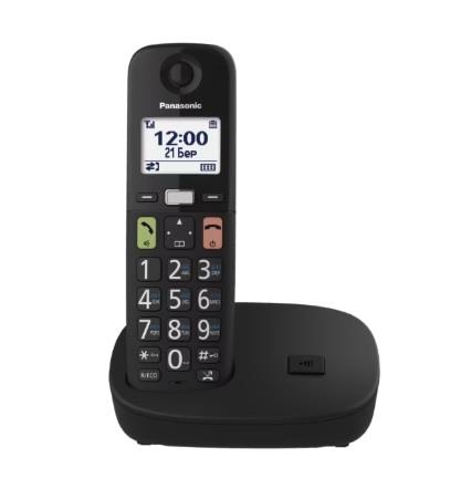 Радіотелефон DECT Panasonic KX-TGU110UAB, чорний
