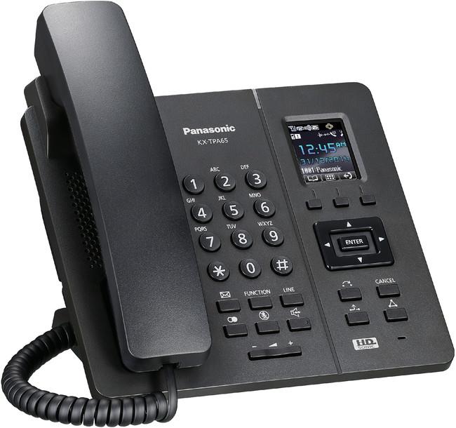 Беспроводной IP-DECT телефон Panasonic KX-TPA65RU Black, для KX-TGP600RUB