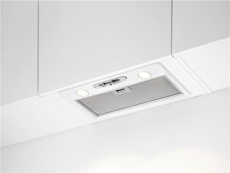 Витяжка Electrolux вбудована, 52см, 600м.куб/год., білий