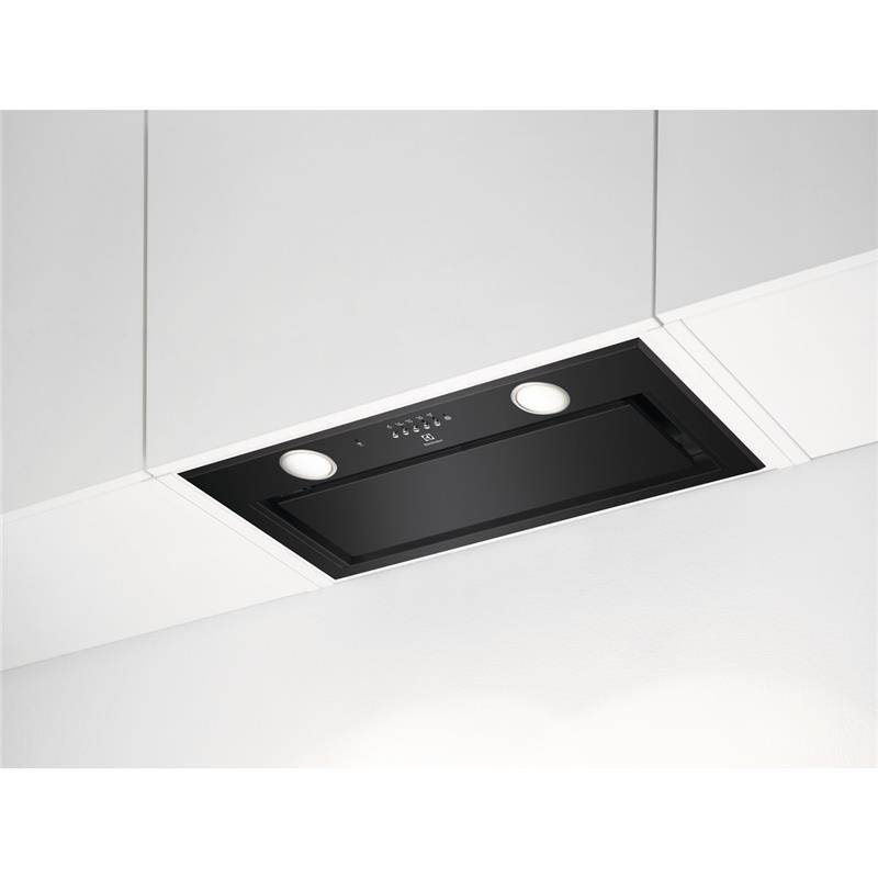 Витяжка Electrolux вбудована, 54см, 700м.куб/год., Hob2Hood, чорний
