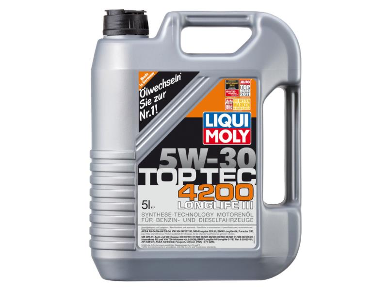 Олива моторна Liqui Moly Top Tec 4200 5W-30 5л (7661/8973)