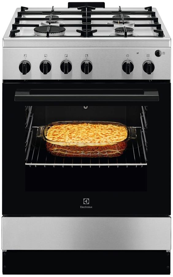 Плита Electrolux газова, 59л, 60x60см, нерж