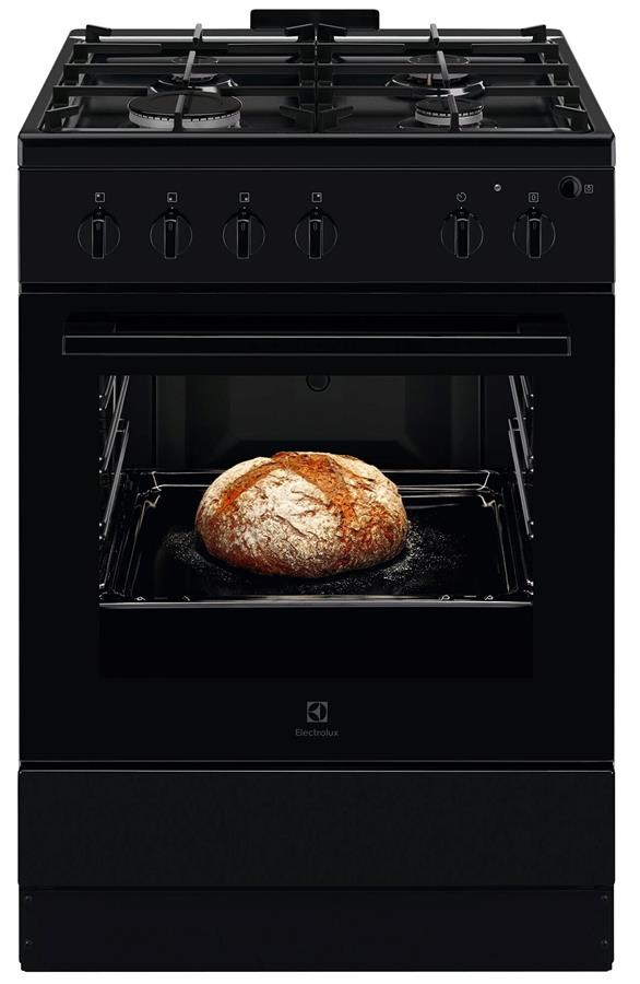 Плита Electrolux газова, 59л, 60x60см, чавун, чорний