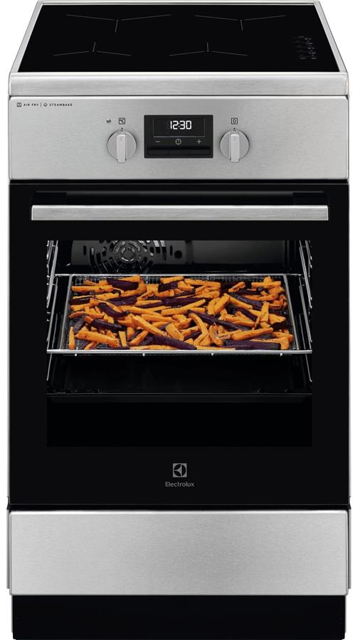Плита Electrolux електрична індукційна, 58л, 50x60см, дисплей, конвекція, пара, нерж