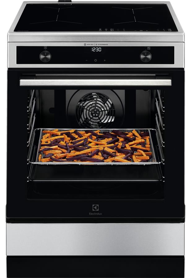 Плита Electrolux електрична індукційна, 73л, 60x60см, дисплей, конвекція, пара, нерж