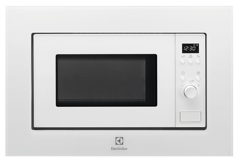 Мікрохвильова піч Electrolux вбудована, 17л, електрон. керування, 700Вт, дисплей, білий