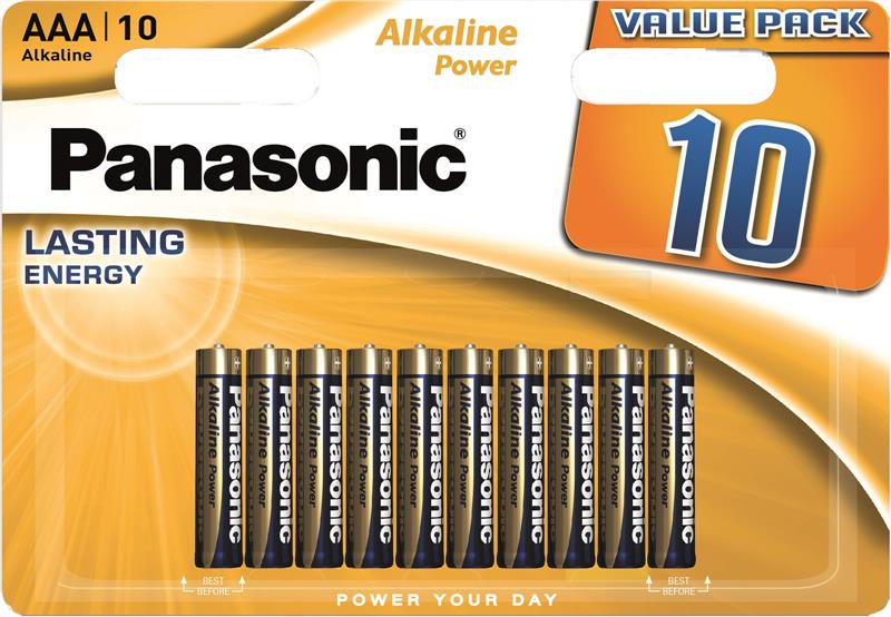 Батарейка Panasonic ALKALINE POWER щелочная AAA блистер, 10 шт.