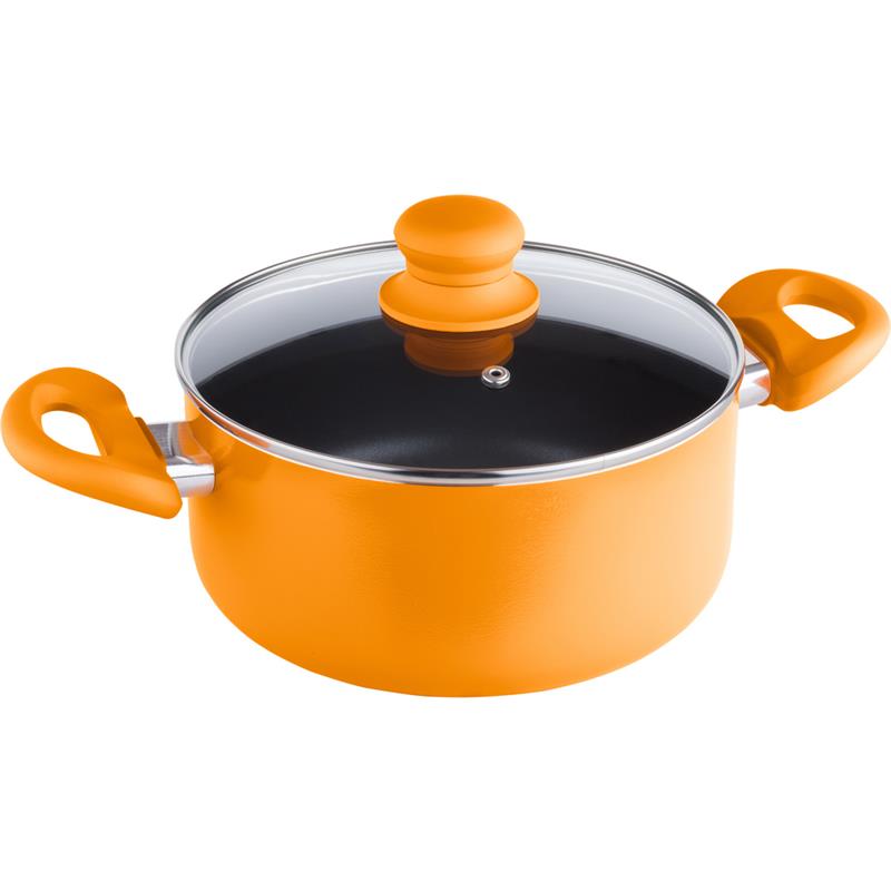 Каструля Lamart LT1032 алюмінієва з антипригарним покриттям (3л), orange