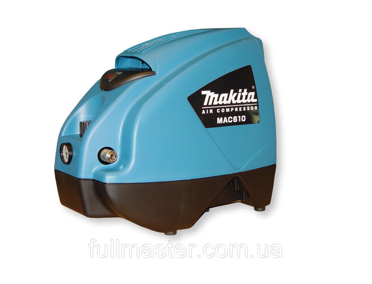 Компресор повітряний Makita MAC 610, 1100Вт, 6л, 8бар, 160л/хв, 8.5кг