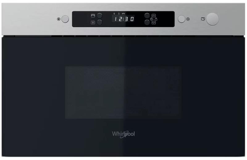 Мікрохвильова піч Whirlpool вбудована, 22л, електронне упр., 750Вт, дисплей, нерж