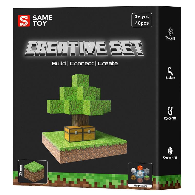Конструктор магнітний Same Toy Creative Set Skyblock 48ел