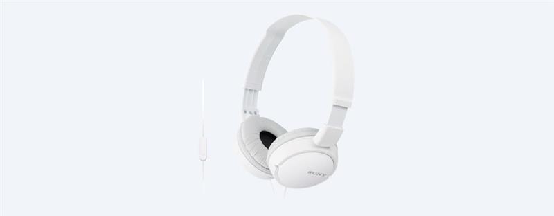 Навушники On-ear Sony MDR-ZX110AP 3.5 mini-jack, Mic, Білий