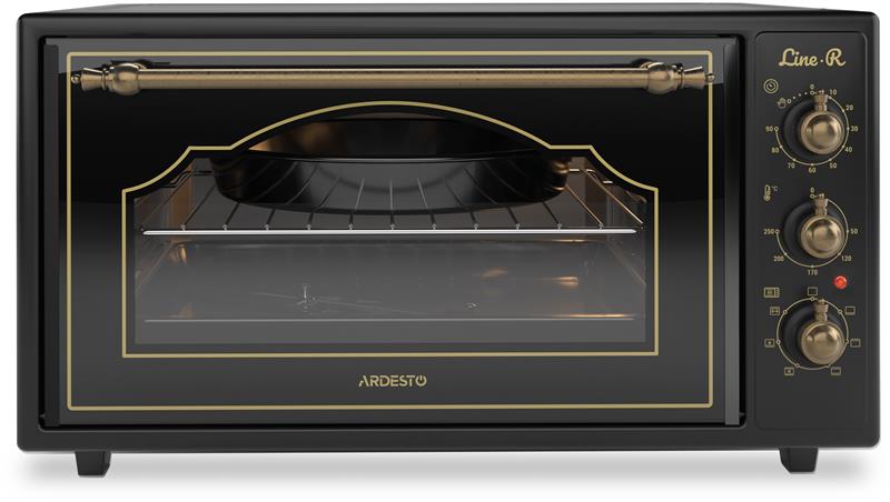Піч електрична ARDESTO Line-R, 48л, 1600Вт, механіч., конвекція, чорний