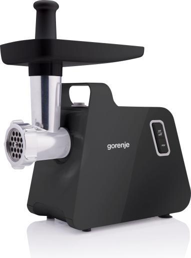 М'ясорубка Gorenje, 1700Вт, 2,3кг/хв, 2 решітки, пластик/метал, чорний