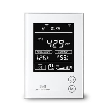 Умный датчик MCO Home 4в1: СО2, темп., влажн., VOC., Z-Wave, 230V АС, белый