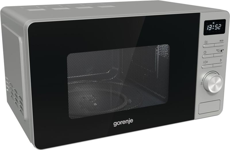 Мікрохвильова піч Gorenje, 20л, електр. керув., 800Вт, дисплей, нерж