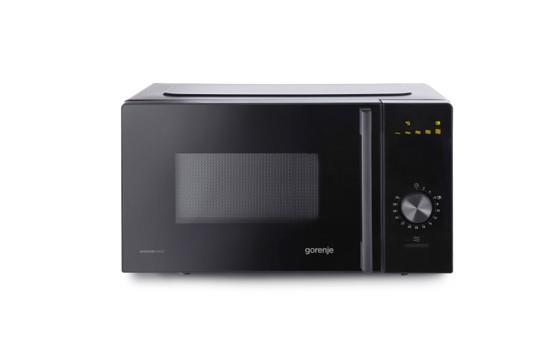 Мікрохвильова піч Gorenje, 20л, мех. керув., 700Вт, гриль, інвертор, чорний