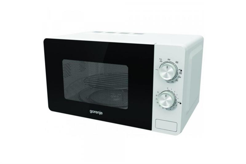 Мікрохвильова піч Gorenje, 20л, мех. управл., 800Вт, гриль, білий