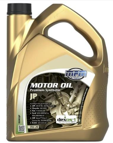 Олива моторна MPM Premium Synthetic JP 0W-20 5л (05005JP)