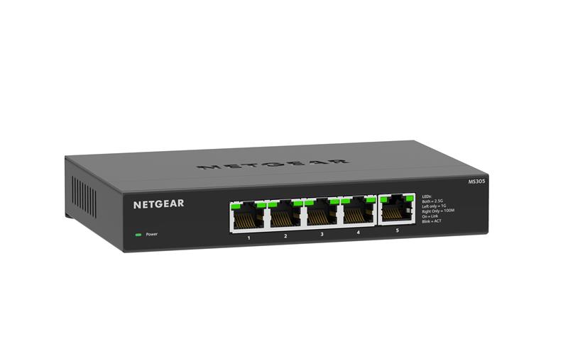 Комутатор NETGEAR MS305 5x2.5GE, Некерований
