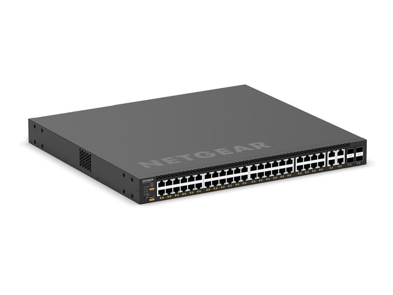 Комутатор NETGEAR M4350-44M4X4V (MSM4352), 44x2,5G PoE++, 4x10G/Multi-gig PoE++, 194Вт (можливо збільшити до 3314Вт), 4xSFP28 25G, керований L3 з можливістю стекування