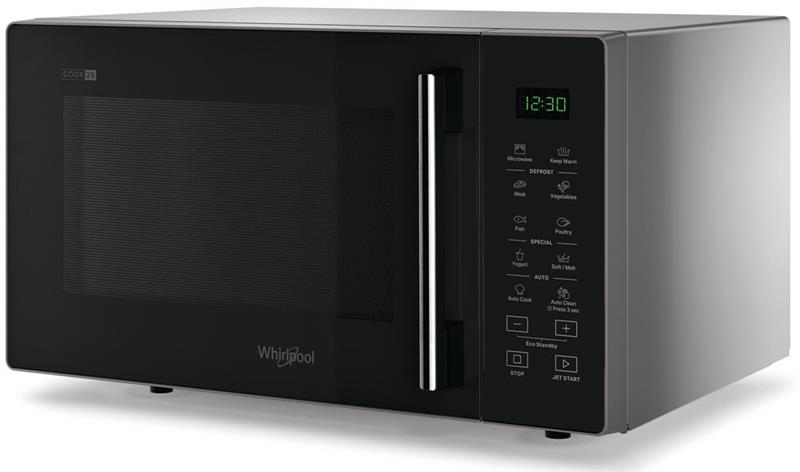 Мікрохвильова піч Whirlpool, 25л, електронне керув., 900Вт, дисплей, чорний