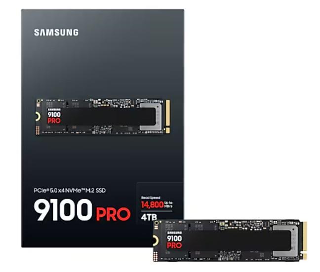 Накопичувач SSD Samsung M.2 4TB PCIe 5.0 9100PRO+ радіатор