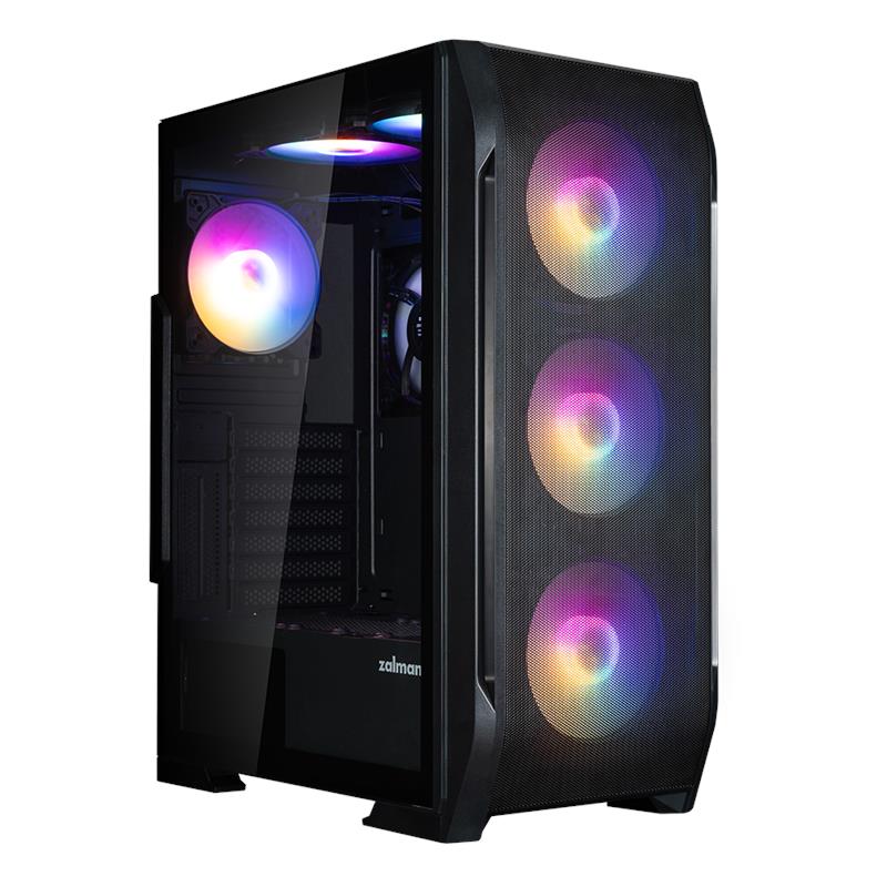 Корпус Zalman N7 Plus V2 без БЖ, 1xUSB3.0, 2xUSB2.0, 6x120мм RGB Rainbow, 1x120мм, VGA 340мм, LCS ready, TG Side Panel, ATX, чорний