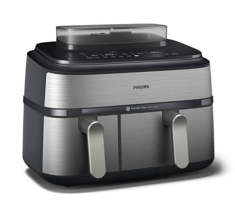 Мультипіч Philips Ovi Dual Steam 2750Вт, чаша-3+6л, сенсорне управл., 12 авто. програм, пластик/метал