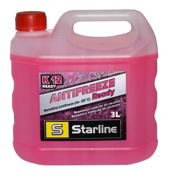Антифриз Starline Ready to Use G-12+ червоний -30°C 3л (NA K12READY-3)