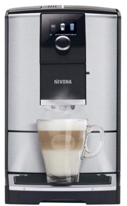 Кавомашина Nivona CafeRomatica 2.2л, зерно + мелена, автомат.капучинатор, авторецептів - 5, сіро - чорний